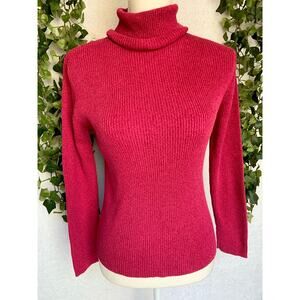 United States Sweaters Pink Cotton Turtle Neck Sweater Women's size Medium